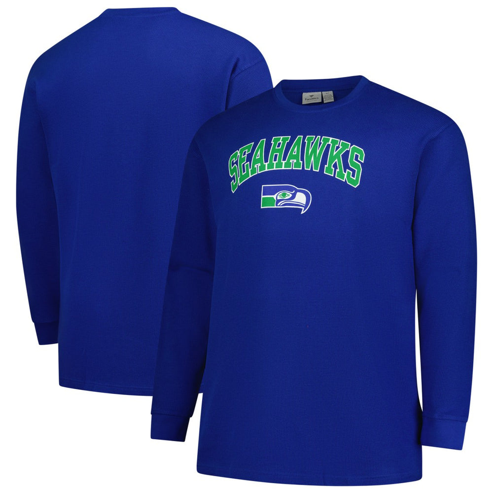 NFL Seattle Seahawks Big & Tall Throwback Thermal Long Sleeve T-Shirt