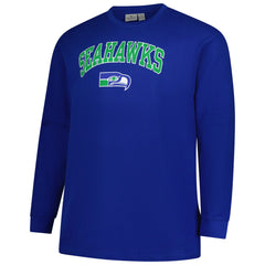 NFL Seattle Seahawks Big & Tall Throwback Thermal Long Sleeve T-Shirt
