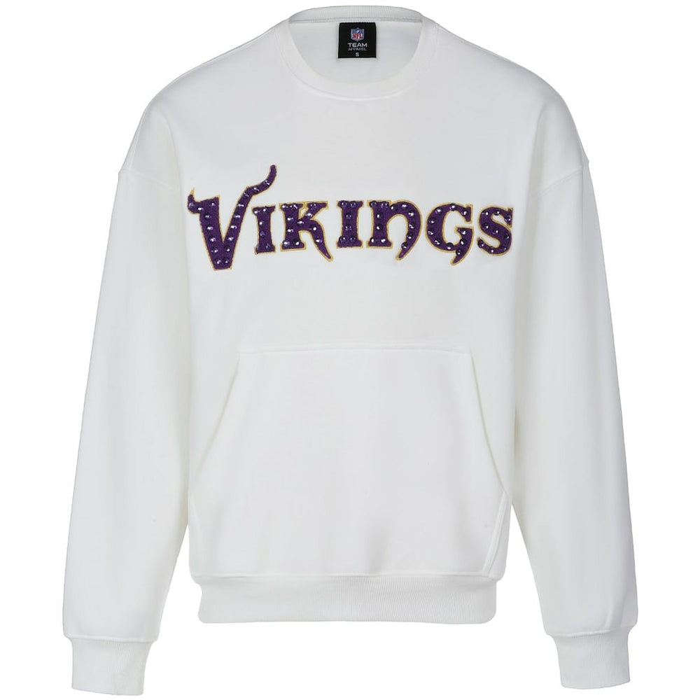 NFL Minnesota Vikings Cuce Women's Chenille Jeweled Sweatshirt