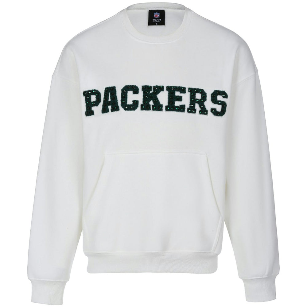 NFL Green Bay Packers Cuce Women's Chenille Jeweled Sweatshirt
