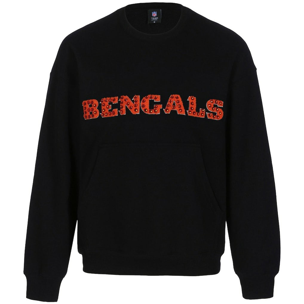 NFL Cincinnati Bengals Cuce Women's Chenille Jeweled Sweatshirt