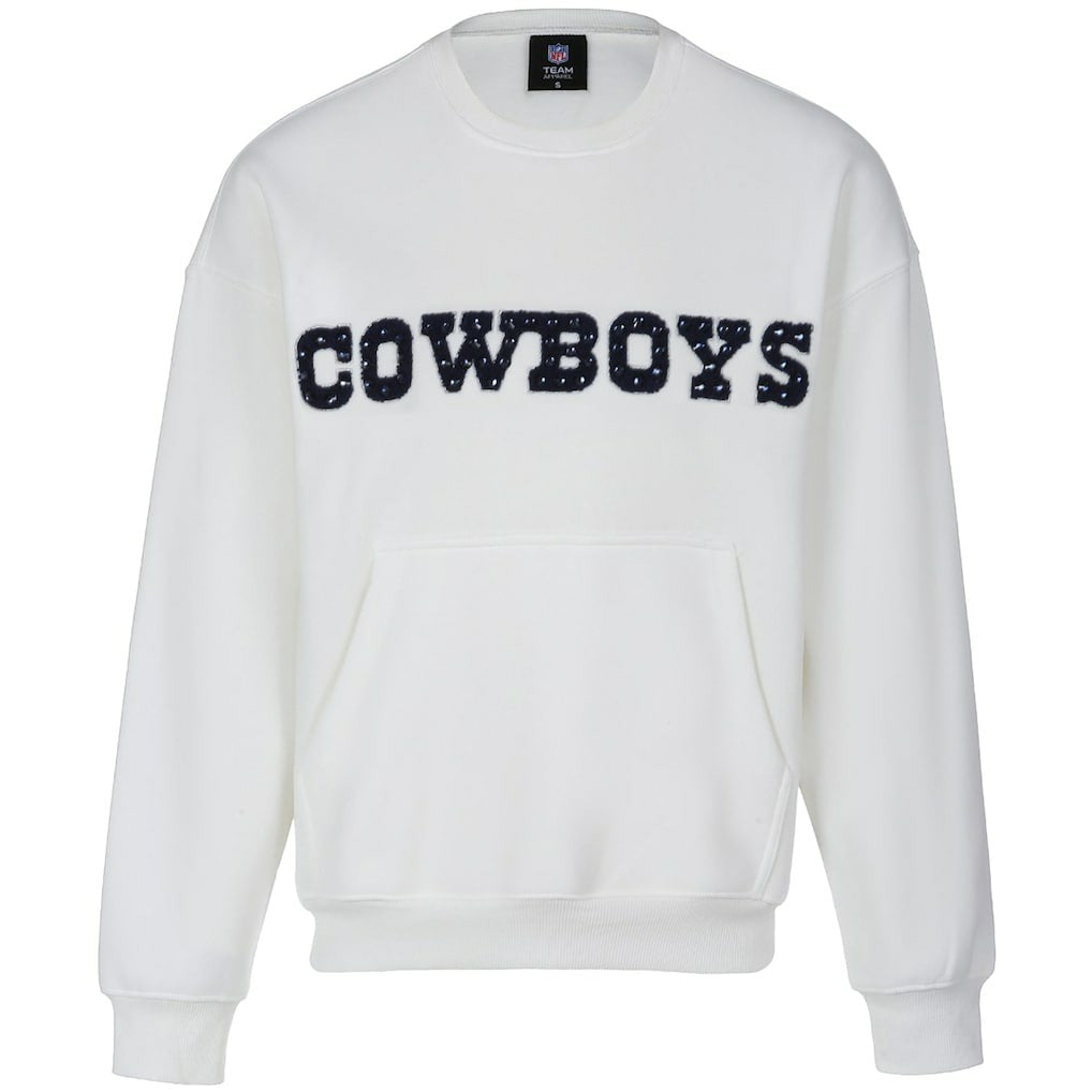 NFL Dallas Cowboys Cuce Women's Chenille Jeweled Sweatshirt