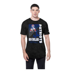 NFL New England Patriots Retro Logo Enzyme Washed Oversized T-Shirt