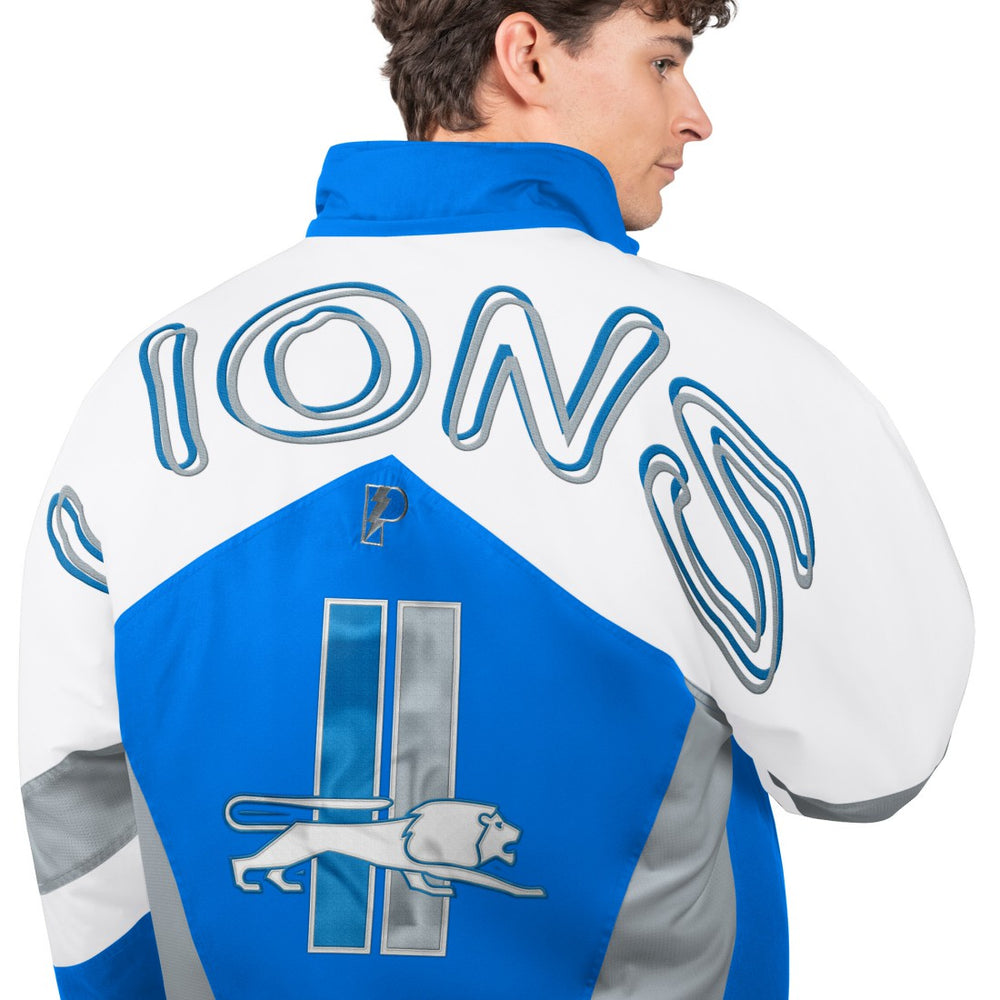 NFL Detroit Lions Pro Player Shoulder To Shoulder Polyfill Full-Zip Hooded Jacket