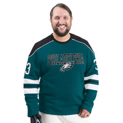 NFL Philadelphia Eagles G-III Sports by Carl Banks Adaptive Lord Stanley Crewneck Sweatshirt