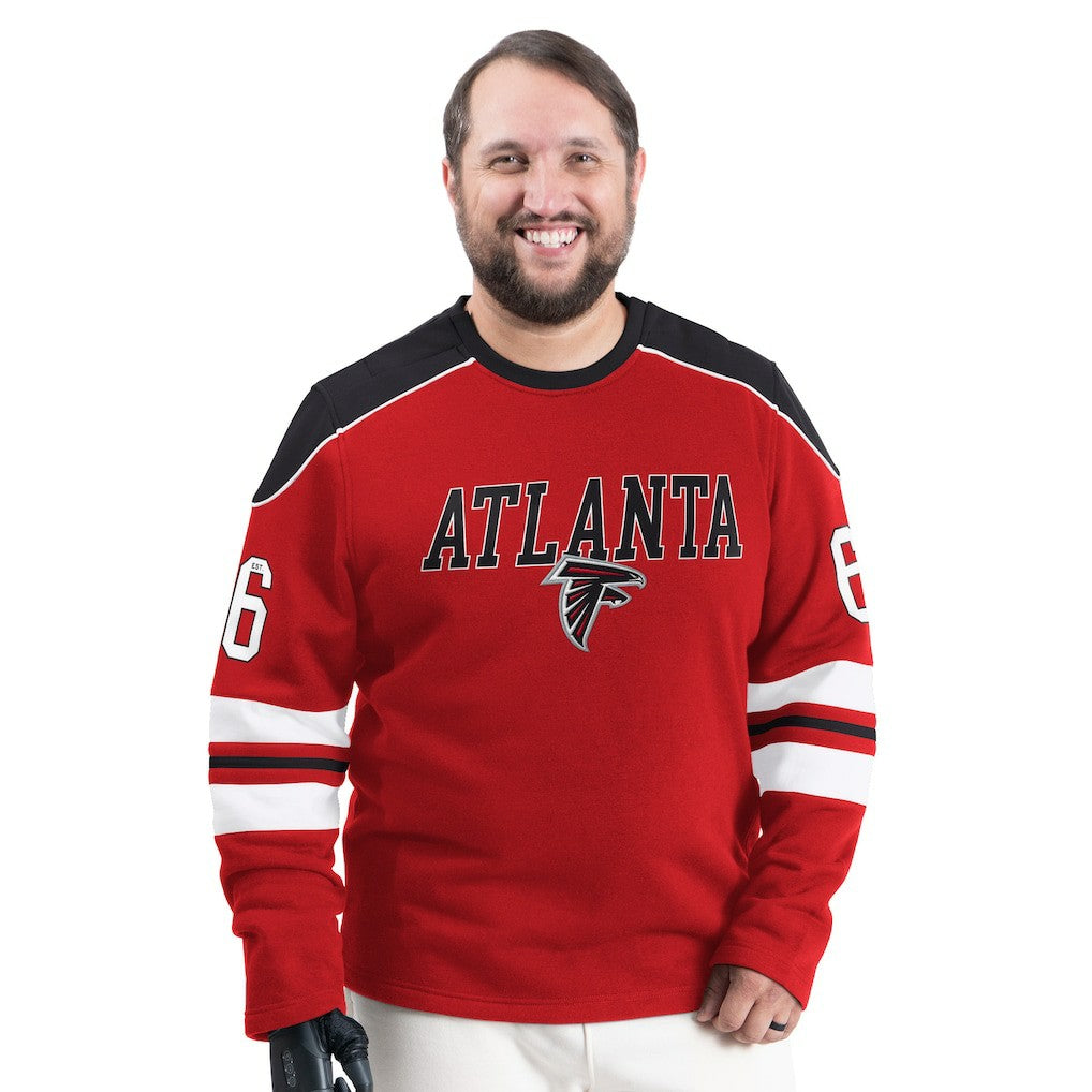 NFL Atlanta Falcons G-III Sports by Carl Banks Adaptive Lord Stanley Crewneck Sweatshirt