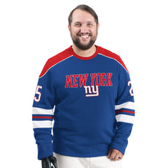 NFL New York Giants G-III Sports by Carl Banks Adaptive Lord Stanley Crewneck Sweatshirt