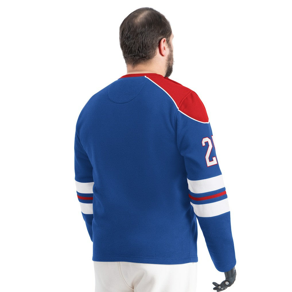 NFL New York Giants G-III Sports by Carl Banks Adaptive Lord Stanley Crewneck Sweatshirt