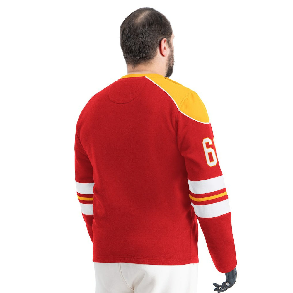 NFL Kansas City Chiefs G-III Sports by Carl Banks Adaptive Lord Stanley Crewneck Sweatshirt