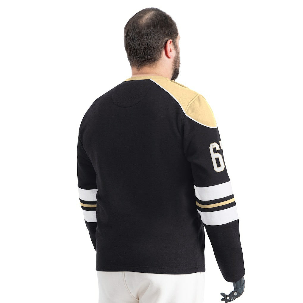 NFL New Orleans Saints G-III Sports by Carl Banks Adaptive Lord Stanley Crewneck Sweatshirt