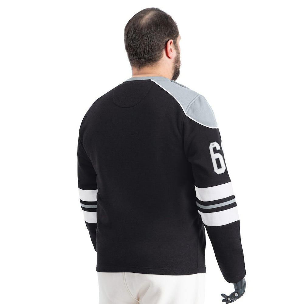 NFL Las Vegas Raiders G-III Sports by Carl Banks Adaptive Lord Stanley Crewneck Sweatshirt