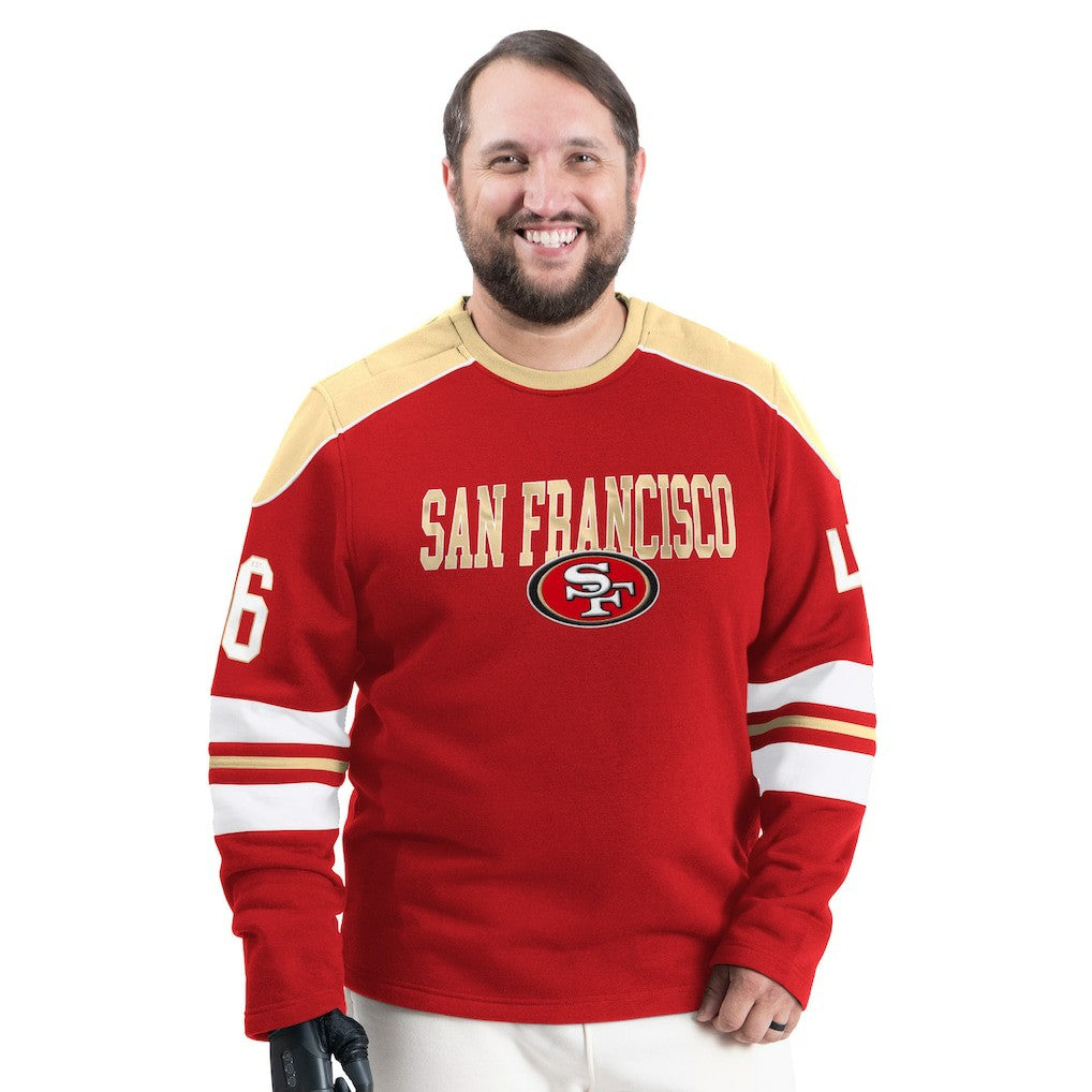 NFL San Francisco 49ers G-III Sports by Carl Banks Adaptive Lord Stanley Crewneck Sweatshirt