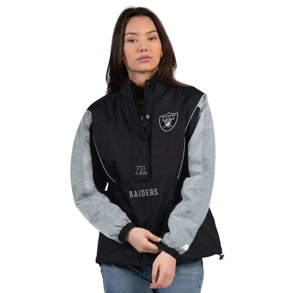 NFL Las Vegas Raiders Starter Women's Thursday Night Gridiron Half-Zip Jacket