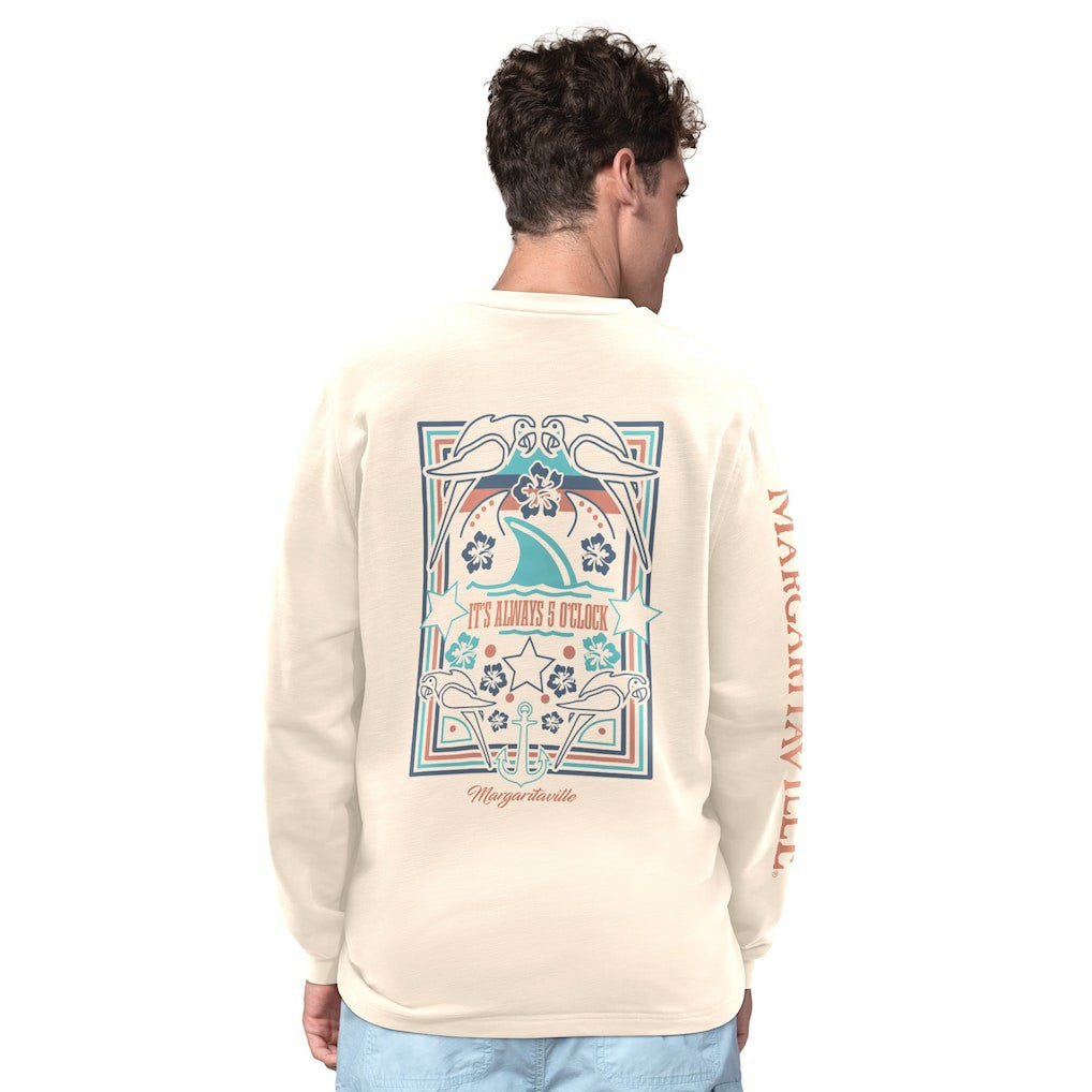 NFL Philadelphia Eagles Margaritaville Five O'Clock Henley Long Sleeve T-Shirt