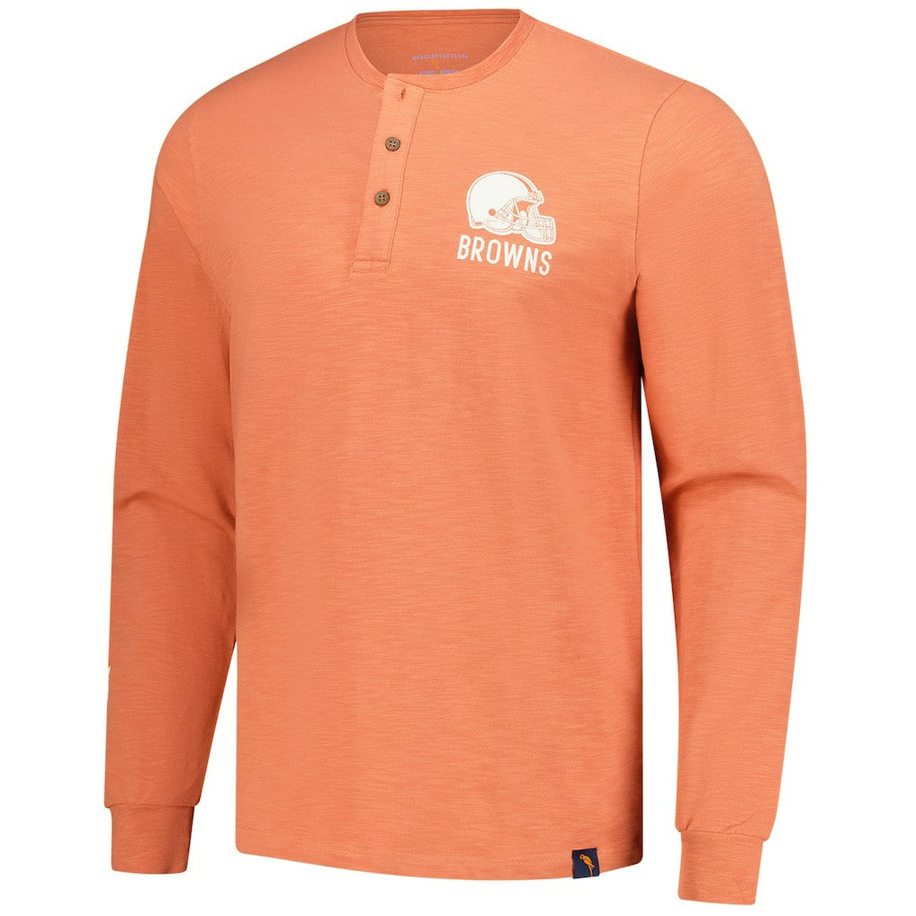 NFL Cleveland Browns Margaritaville Five O'Clock Henley Long Sleeve T-Shirt