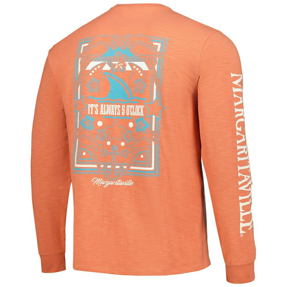 NFL Cincinnati Bengals Margaritaville Five O'Clock Henley Long Sleeve T-Shirt