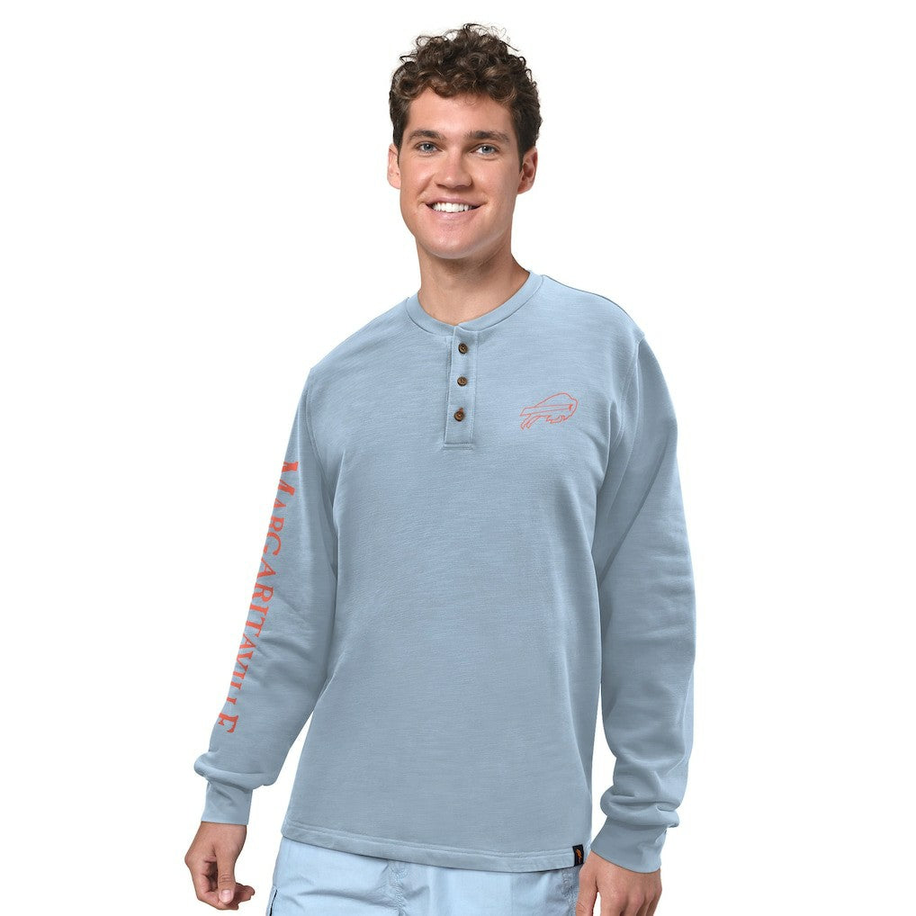 NFL Buffalo Bills Margaritaville Five O'Clock Henley Long Sleeve T-Shirt