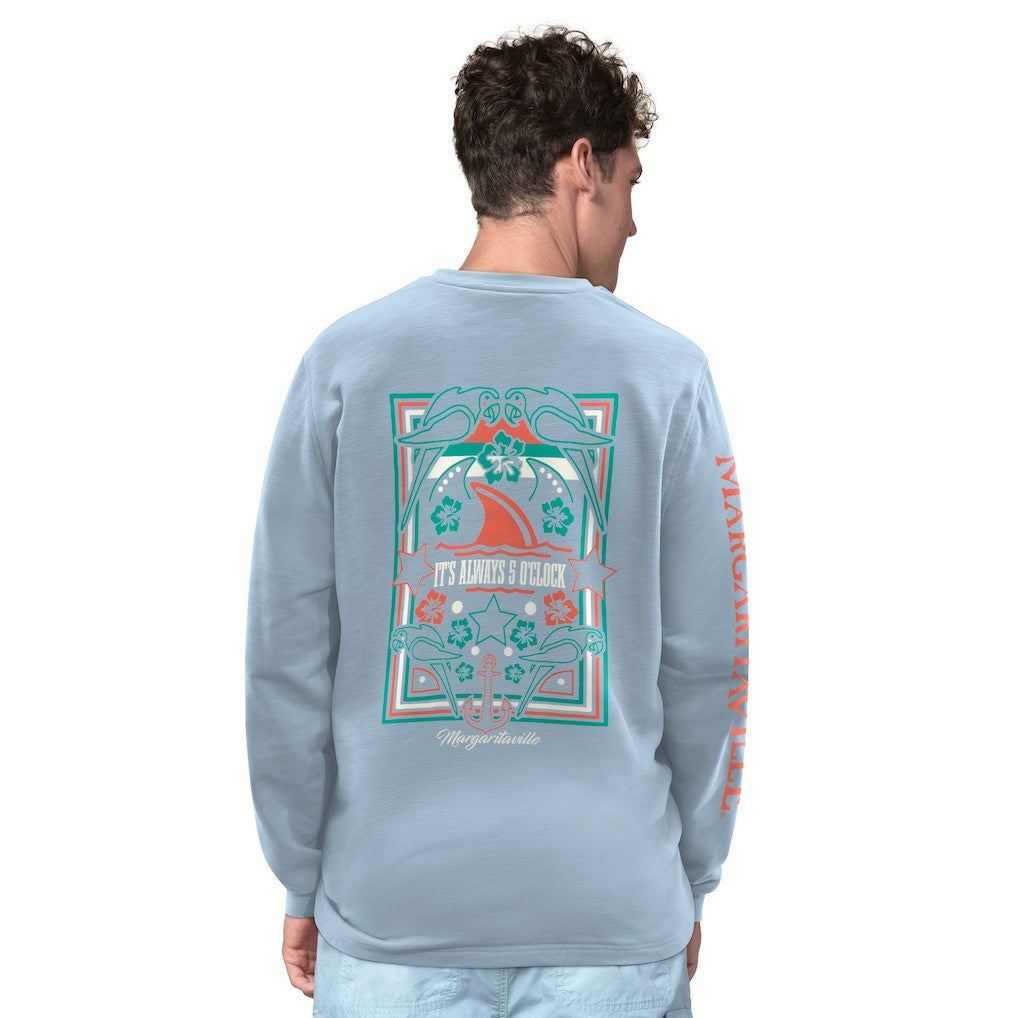 NFL Buffalo Bills Margaritaville Five O'Clock Henley Long Sleeve T-Shirt