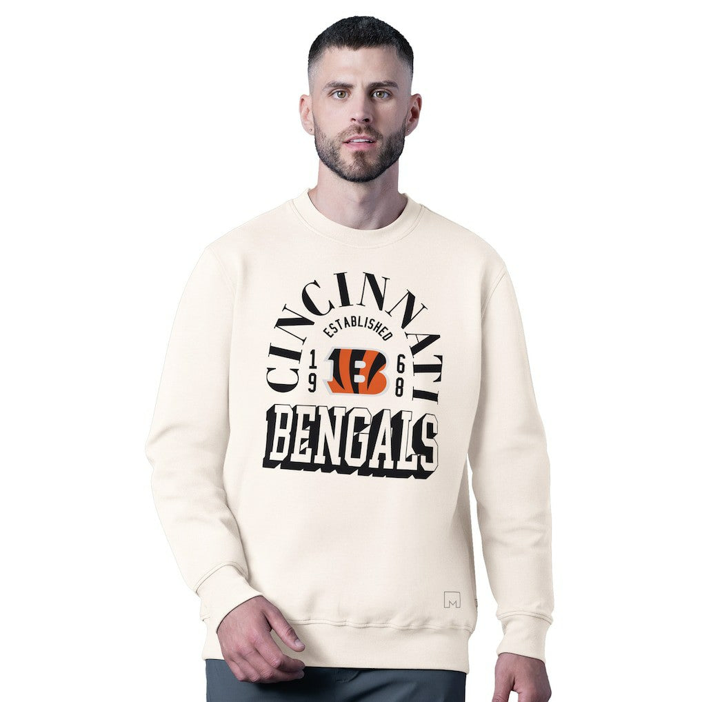 NFL Cincinnati Bengals MSX by Michael Strahan Whiteout Tri-Blend Sweatshirt