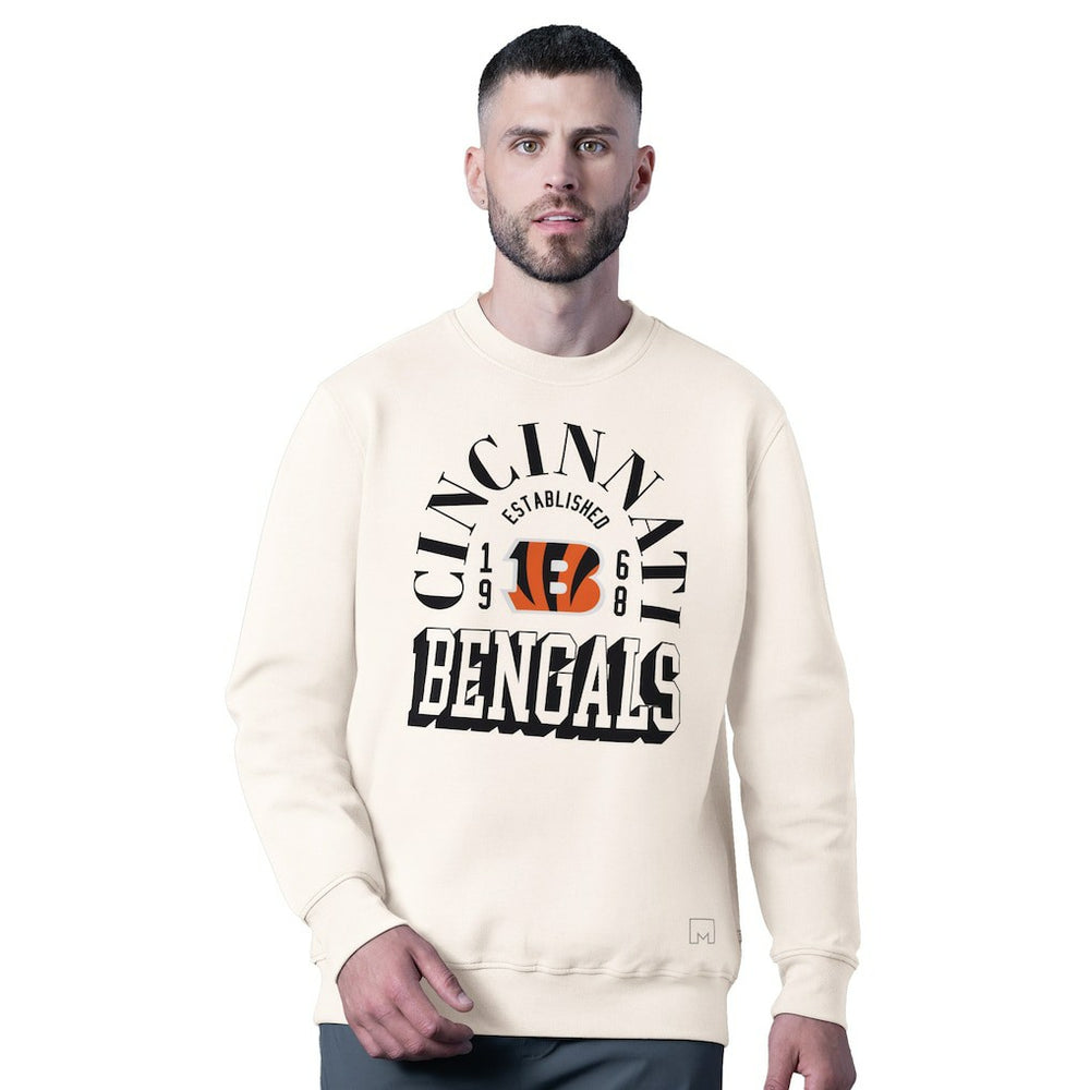 NFL Cincinnati Bengals MSX by Michael Strahan Whiteout Tri-Blend Sweatshirt