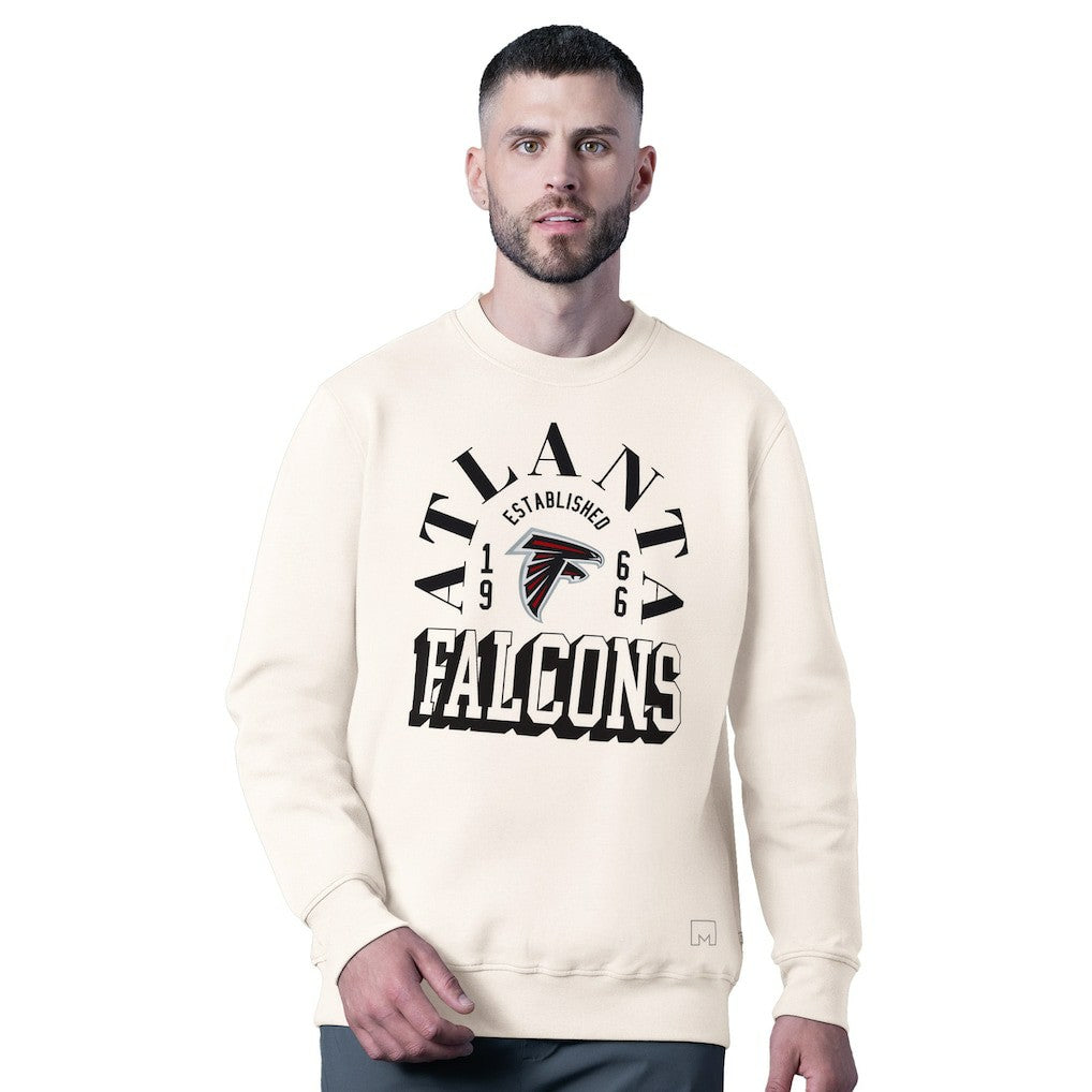NFL Atlanta Falcons MSX by Michael Strahan Whiteout Tri-Blend Sweatshirt