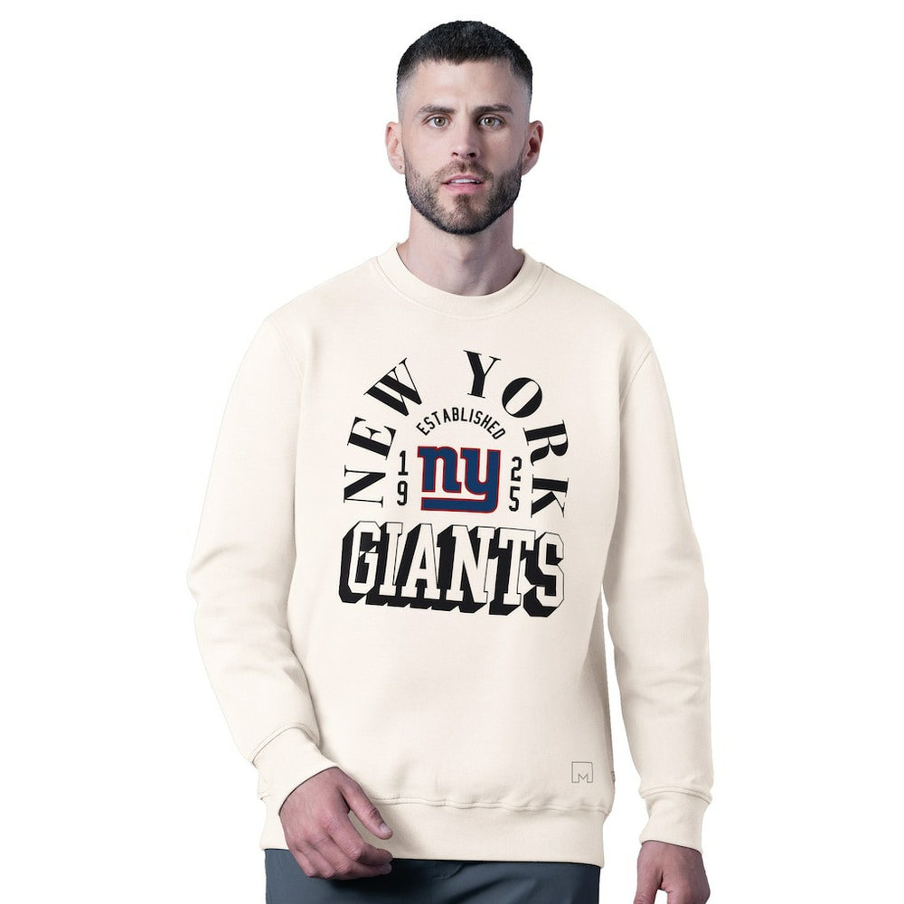NFL New York Giants MSX by Michael Strahan Whiteout Tri-Blend Sweatshirt