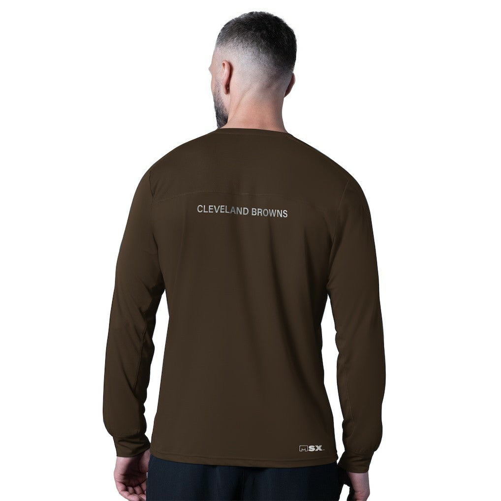 NFL Cleveland Browns MSX by Michael Strahan Forward Long-Sleeve T-Shirt