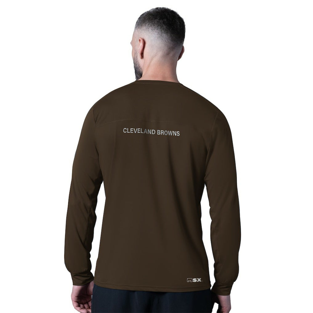 NFL Cleveland Browns MSX by Michael Strahan Forward Long-Sleeve T-Shirt