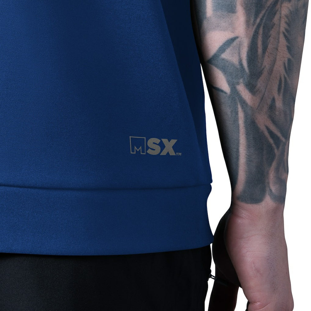 NFL New York Giants MSX by Michael Strahan Tri-Blend Rebound Sleeveless Hoodie