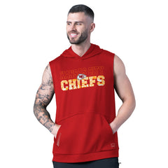 NFL Kansas City Chiefs MSX by Michael Strahan Tri-Blend Rebound Sleeveless Hoodie