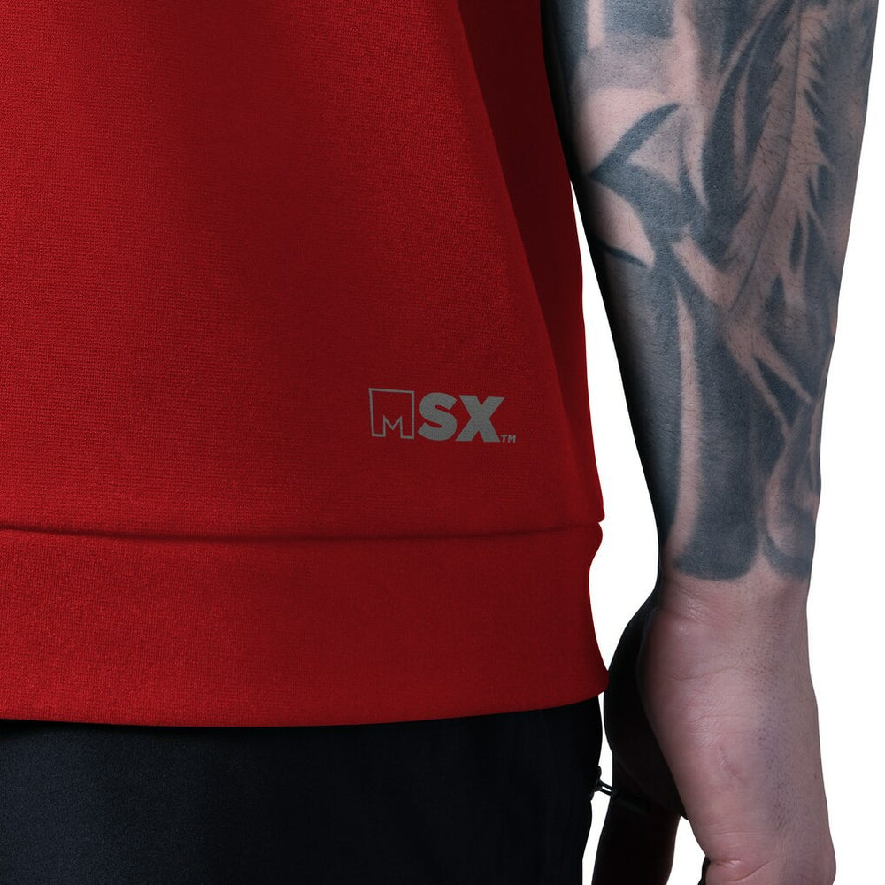NFL Kansas City Chiefs MSX by Michael Strahan Tri-Blend Rebound Sleeveless Hoodie