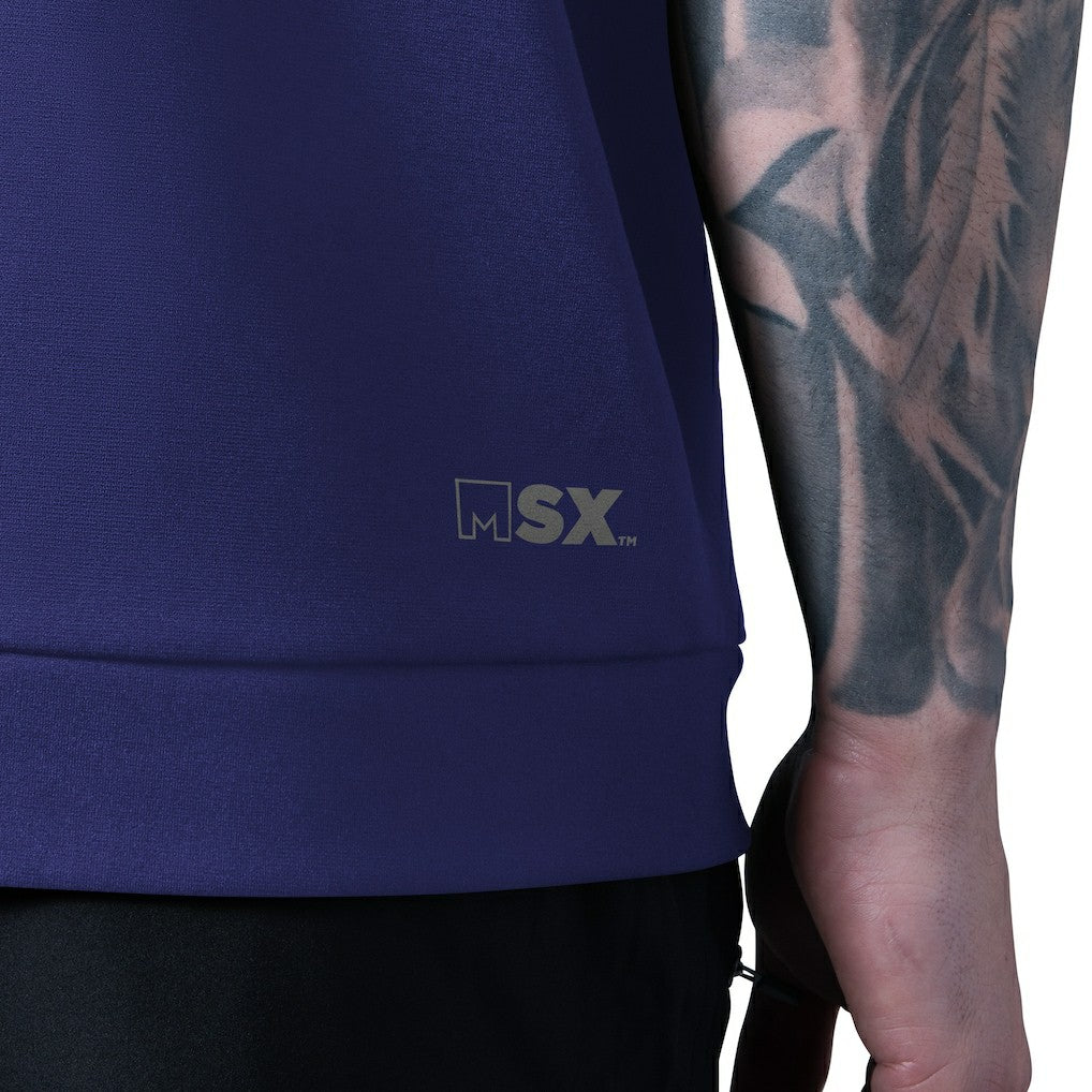 NFL Baltimore Ravens MSX by Michael Strahan Tri-Blend Rebound Sleeveless Hoodie