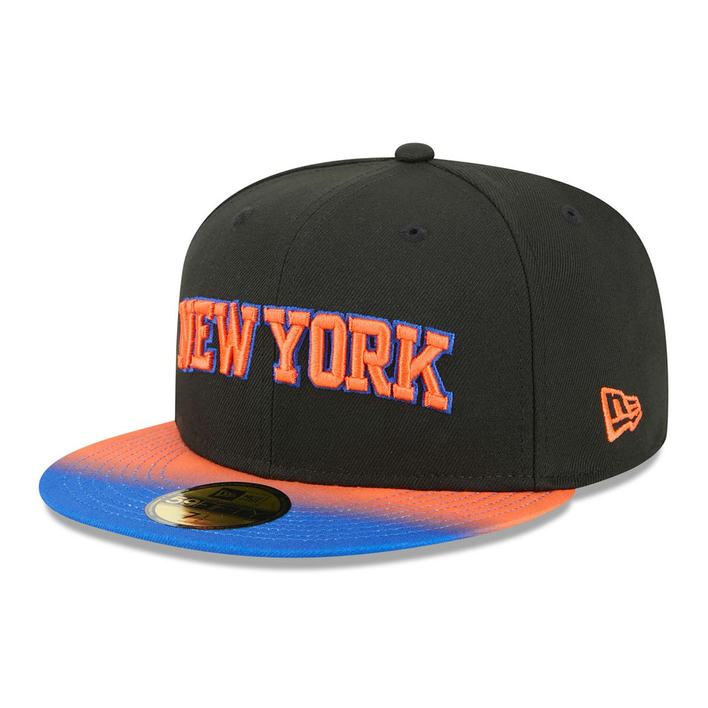 New York Knicks Jersey Hook Statement Edition 59FIFTY Fitted Hat - Black/Blue | New Era shop