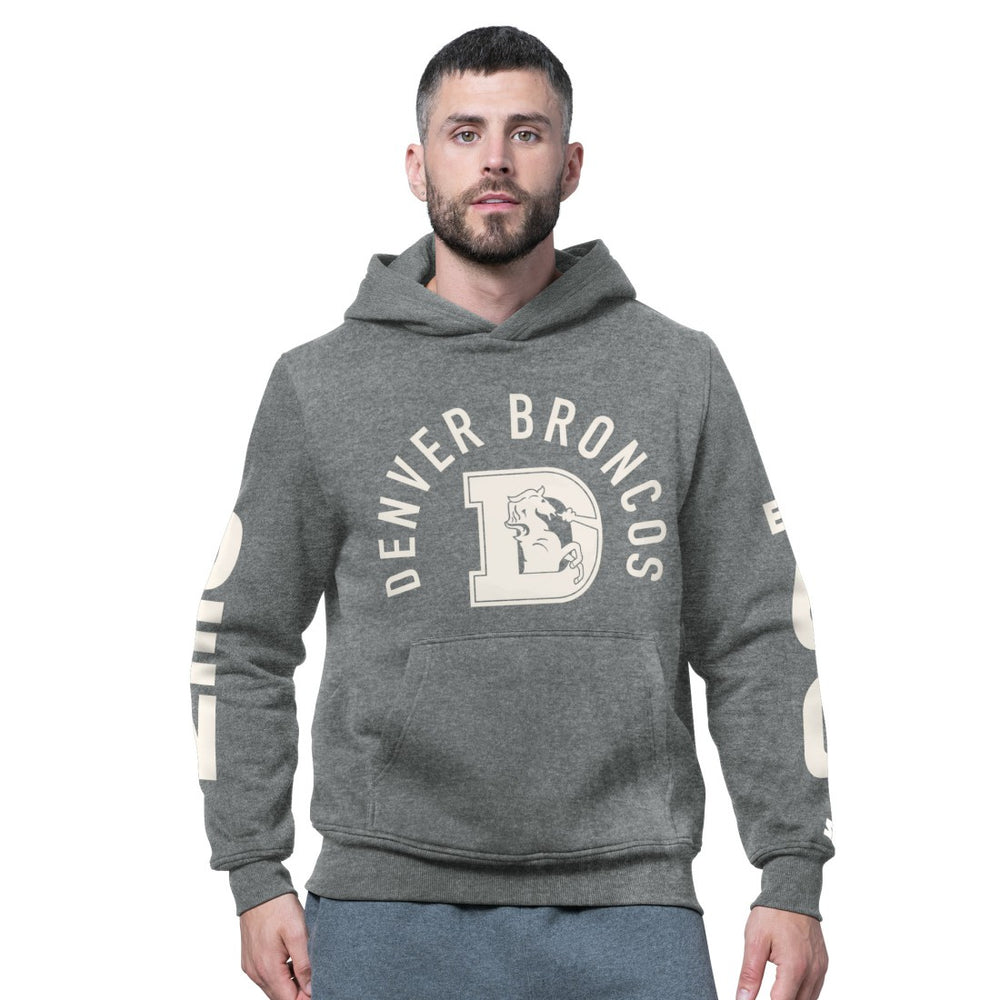 NFL Denver Broncos Starter Handoff Vintage Logo Fleece Hoodie Sweatshirt