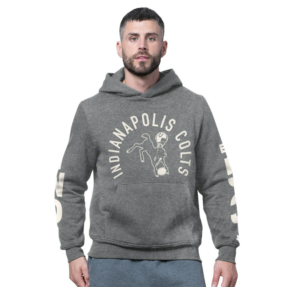 NFL Indianapolis Colts Starter Handoff Vintage Logo Fleece Hoodie Sweatshirt