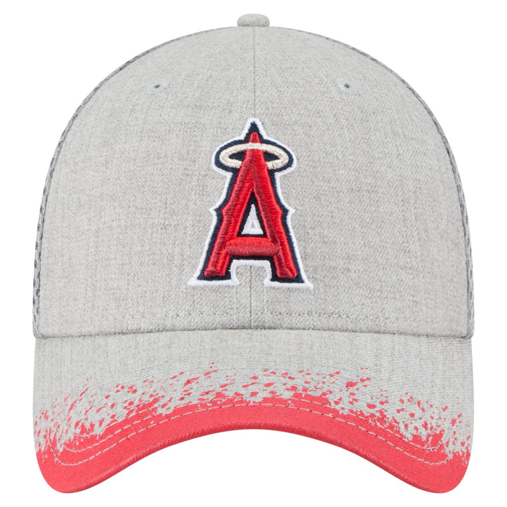 Los Angeles Angels Visor Paint Splatter 39THIRTY Flex Hat - Gray | New Era