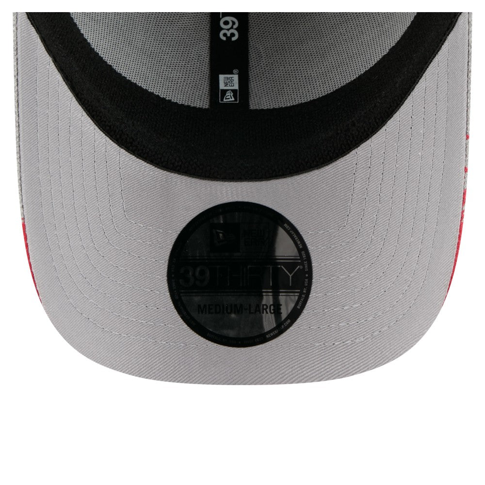 Los Angeles Angels Visor Paint Splatter 39THIRTY Flex Hat - Gray | New Era