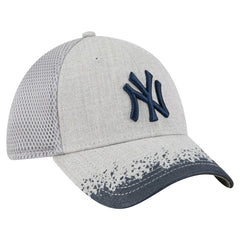 New York Yankees Visor Paint Splatter 39THIRTY Flex Hat - Gray | New Era