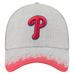 Philadelphia Phillies Visor Paint Splatter 39THIRTY Flex Hat - Gray | New Era