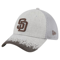 San Diego Padres Visor Paint Splatter 39THIRTY Flex Hat - Gray | New Era