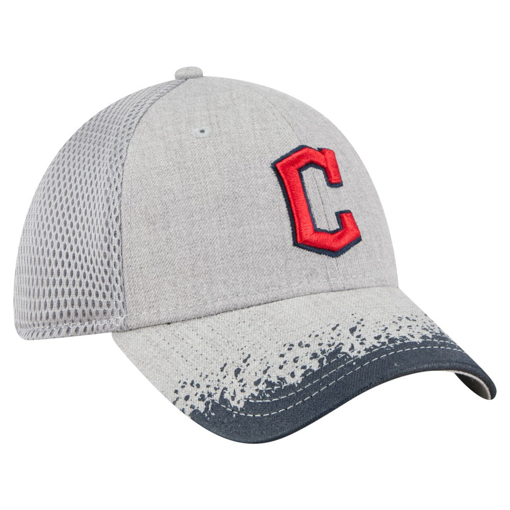 Cleveland Guardians Visor Paint Splatter 39THIRTY Flex Hat - Gray | New Era