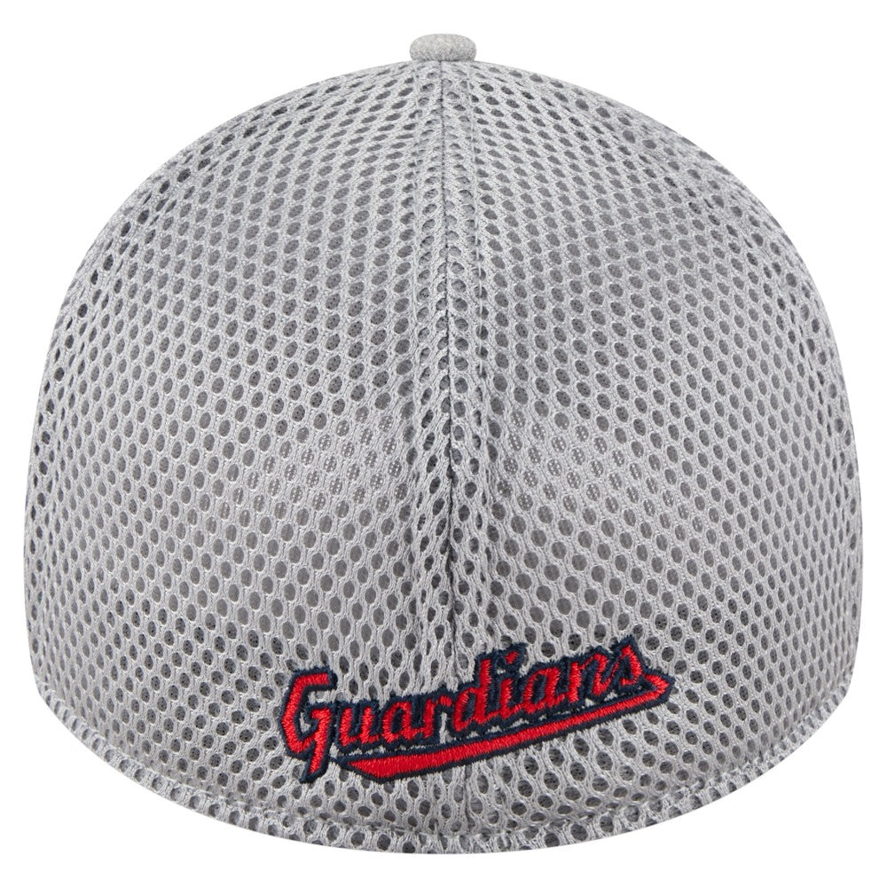 Cleveland Guardians Visor Paint Splatter 39THIRTY Flex Hat - Gray | New Era