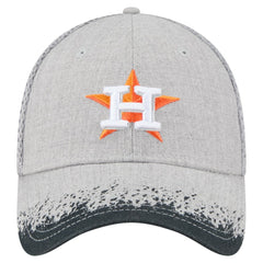 Houston Astros Visor Paint Splatter 39THIRTY Flex Hat - Gray | New Era