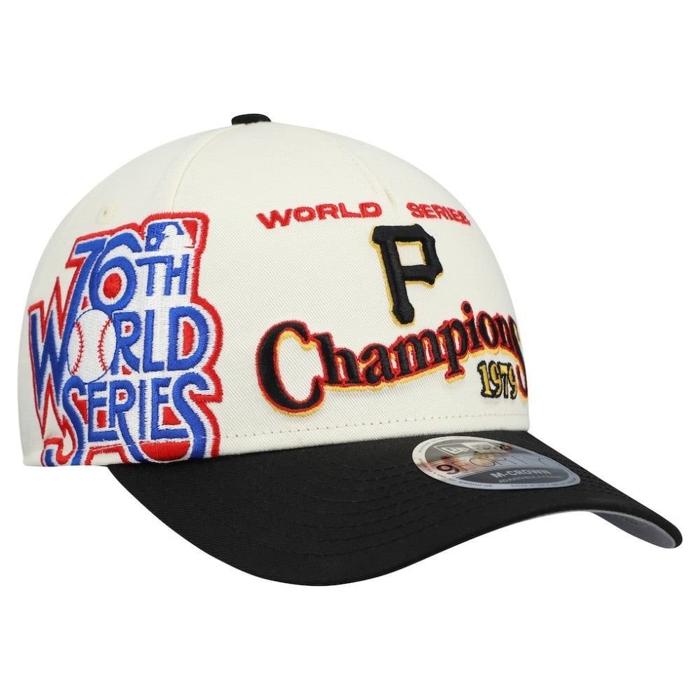 Pittsburgh Pirates World Series 9FORTY M-Crown Adjustable Hat - Cream/Black | New Era