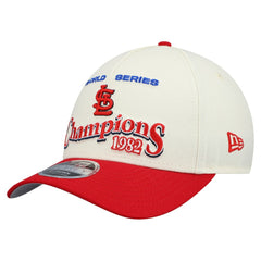 St. Louis Cardinals World Series 9FORTY M-Crown Adjustable Hat - Cream/Red | New Era