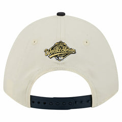 Atlanta Braves World Series 9FORTY M-Crown Adjustable Hat - Cream/Navy | New Era
