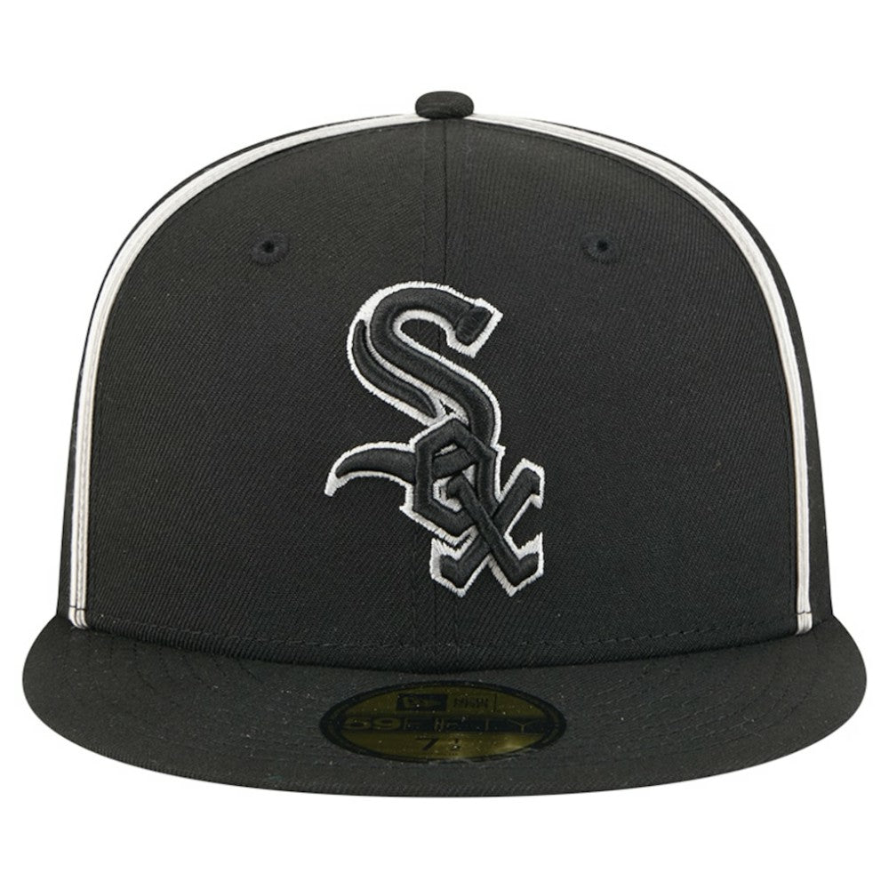 Chicago White Sox Soutache 59FIFTY Fitted Hat - Black | New Era