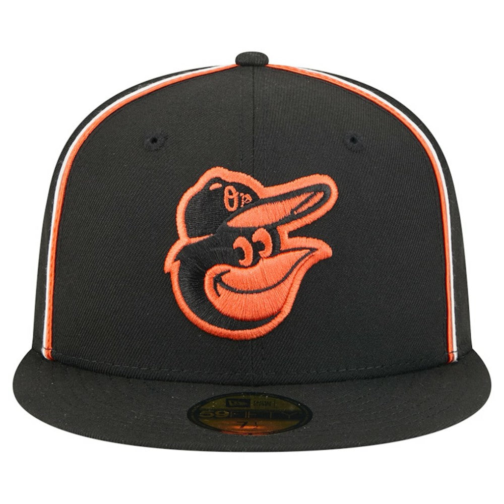 Baltimore Orioles Soutache 59FIFTY Fitted Hat - Black | New Era