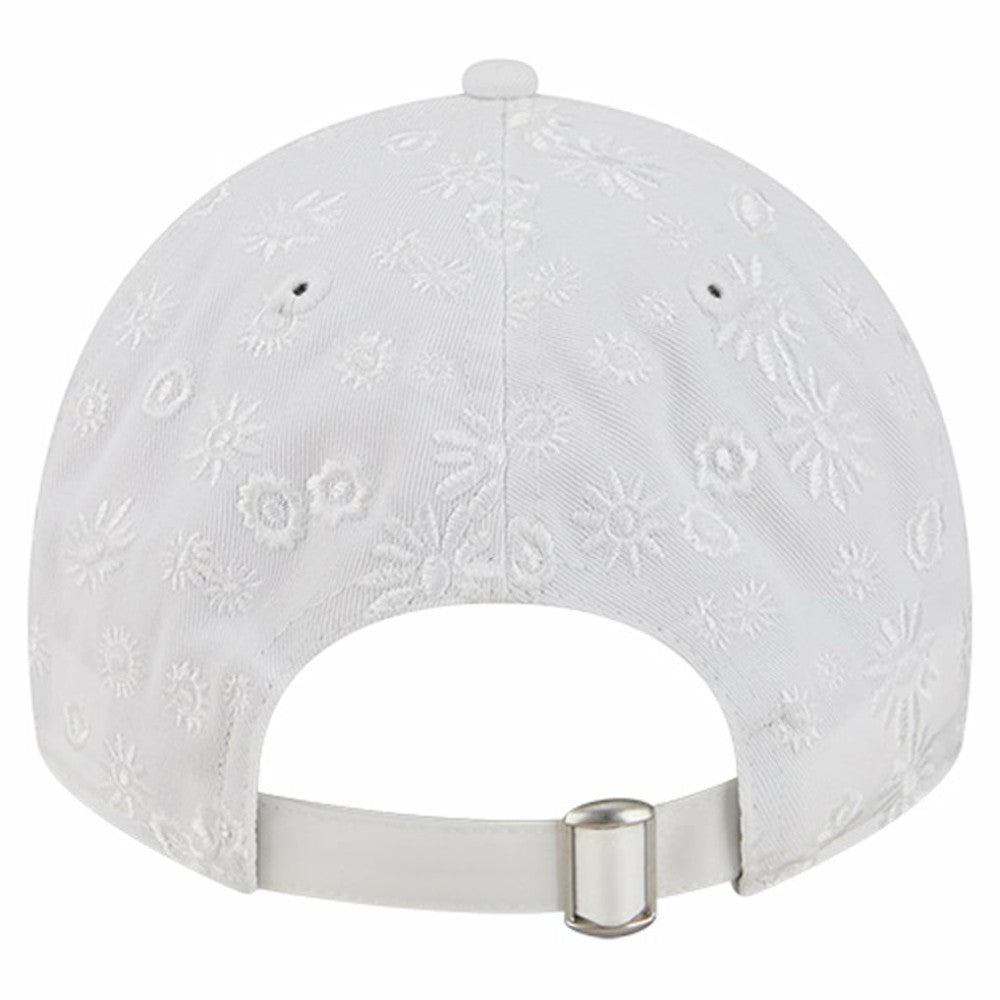 Chicago Cubs Women's Floral Mesh 9TWENTY Adjustable Hat - White | New Era