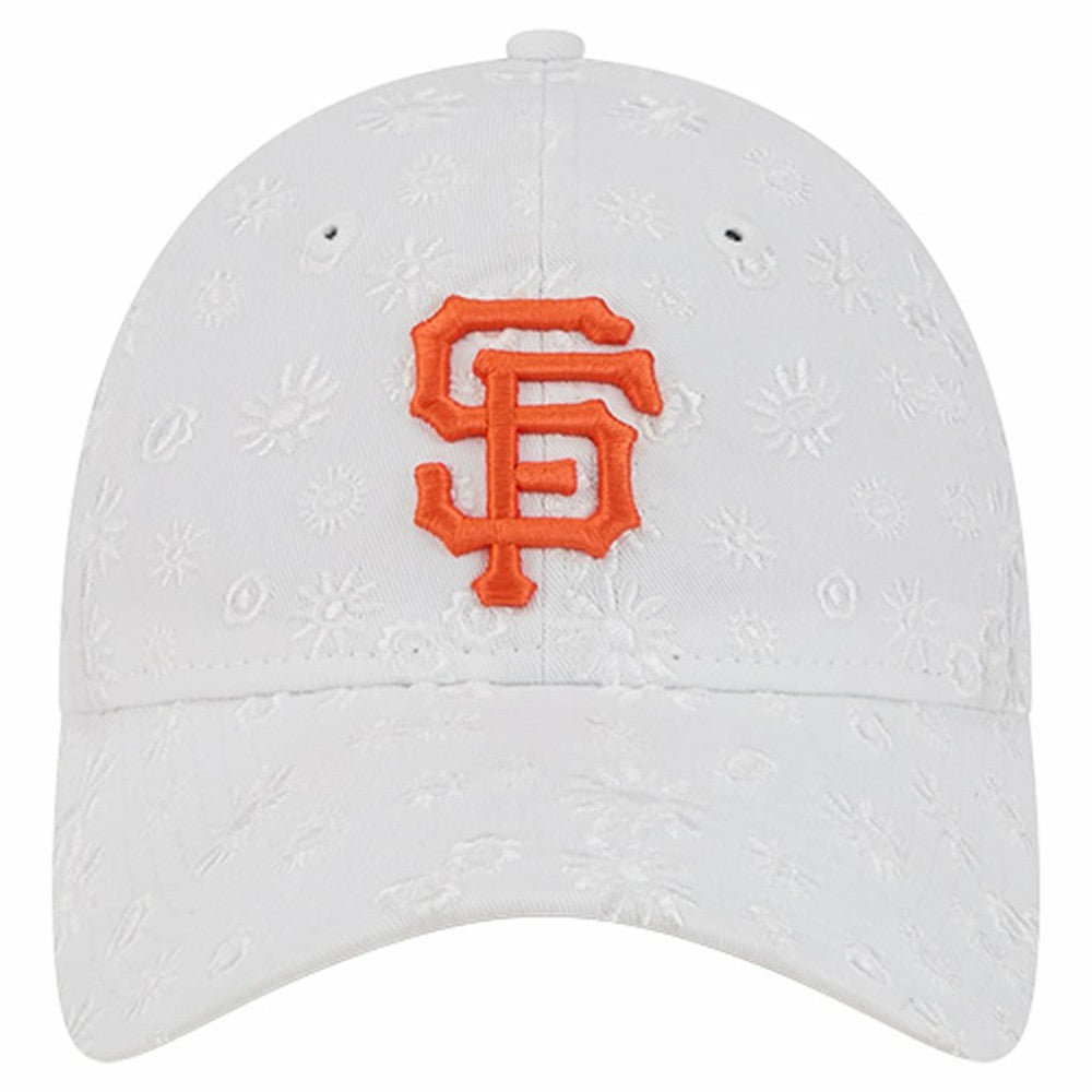 San Francisco Giants Women's Floral Mesh 9TWENTY Adjustable Hat - White | New Era